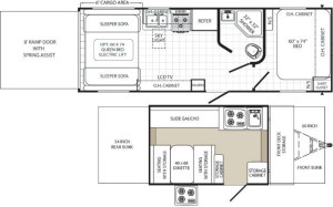pop up toy hauler floor plan