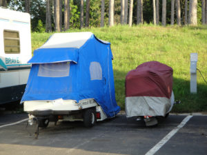 motorcycle pop up camper
