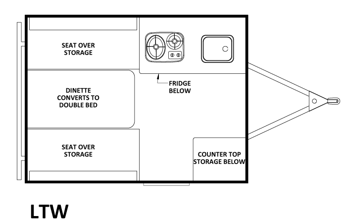 Chalet LTW Floorplan Pop Up Campers