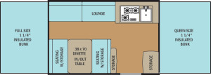Clipper 2107LS floor plan