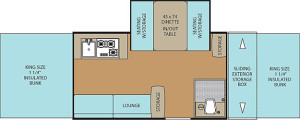 Clipper Classic 1285SST floor plan