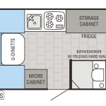 Jay Series Sport Hardwall 12BSB Floor Plan